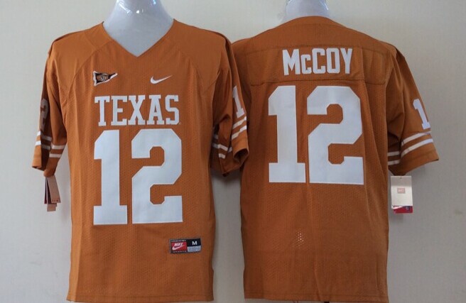 Men's Texas Longhorns Colt McCoy #12 orange Team Jersey